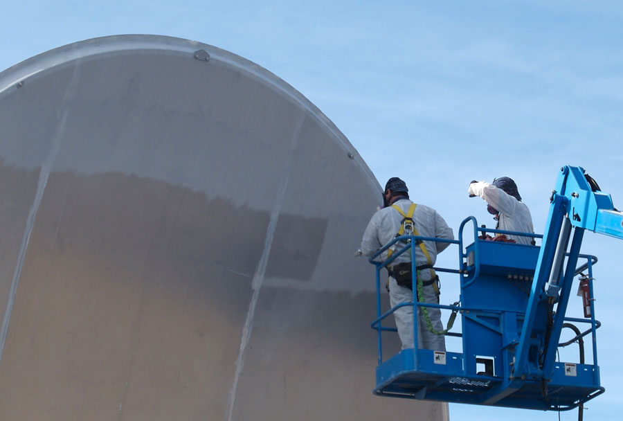 Compressed-air blasting, precision stripping for specific applications.